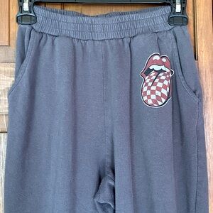 ROLLING STONES LOGO DARK GREY JOGGERS XS